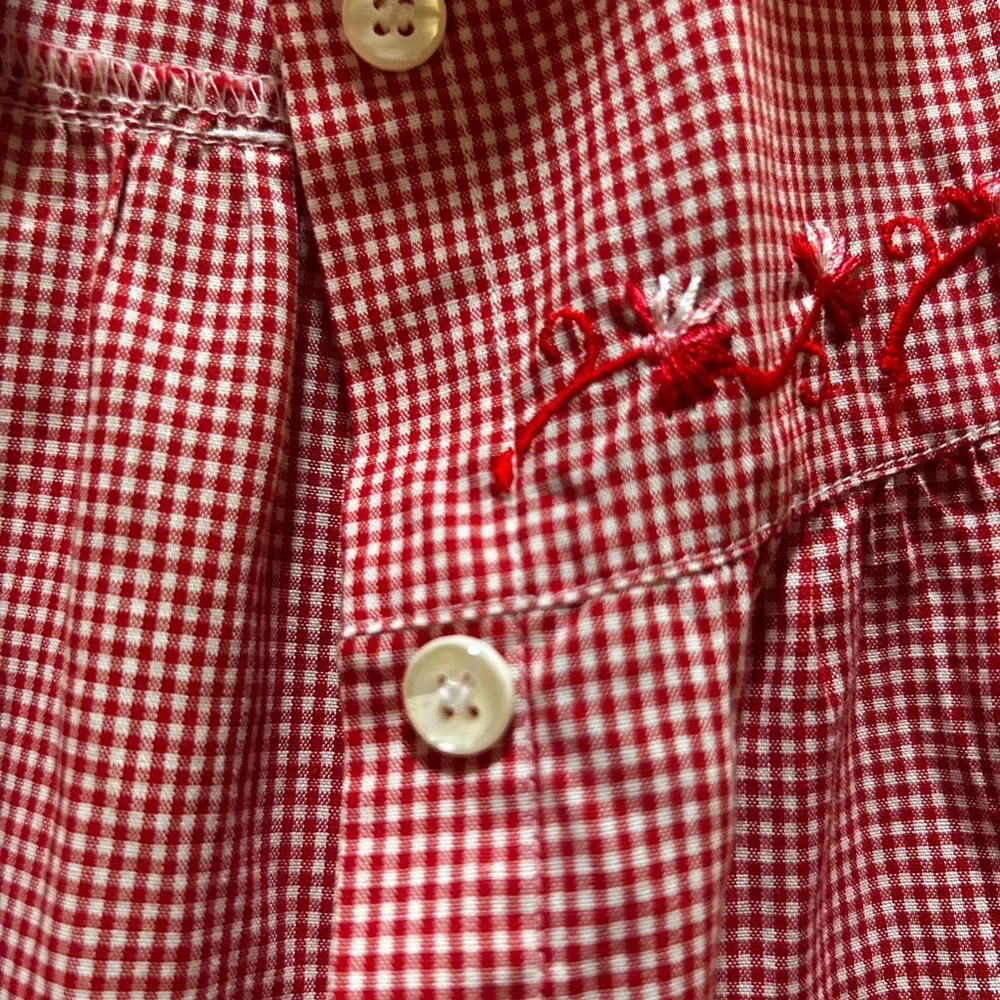 Vintage Levi's Gingham Button Down Top - Picture 3 of 9